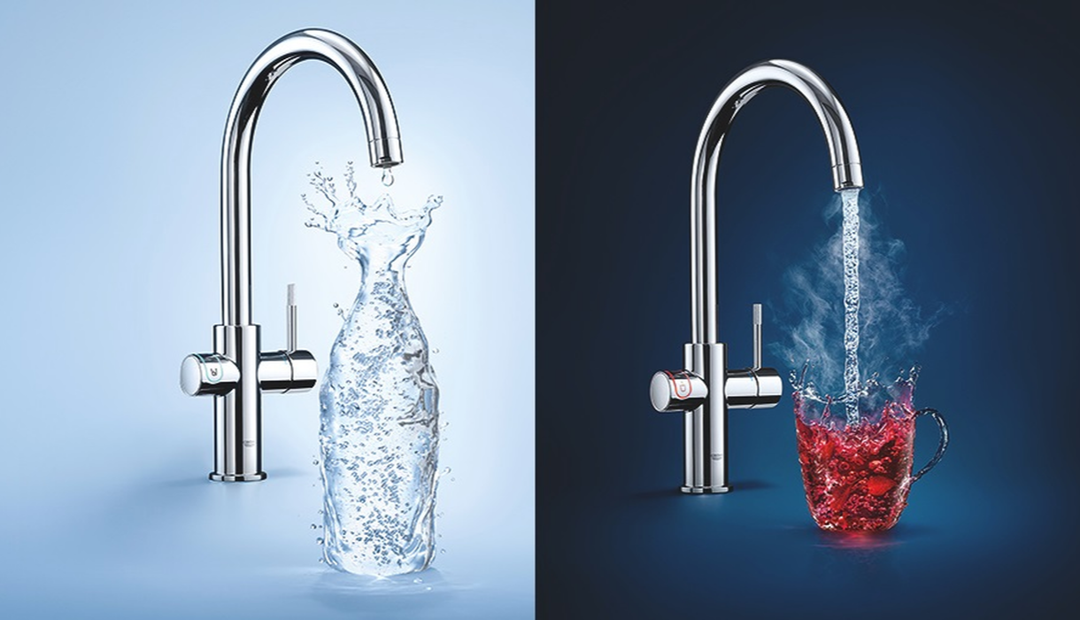 Woda filtrowana i wrząca w Twoim kranie - systemy Grohe Blue i Red